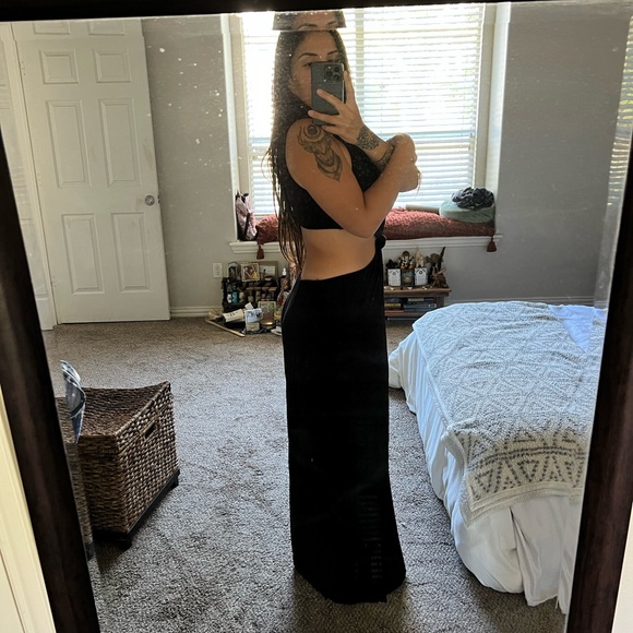 Free People Beach Black Tamarama Jumpsuit | Size Medium - Picture 3 of 4